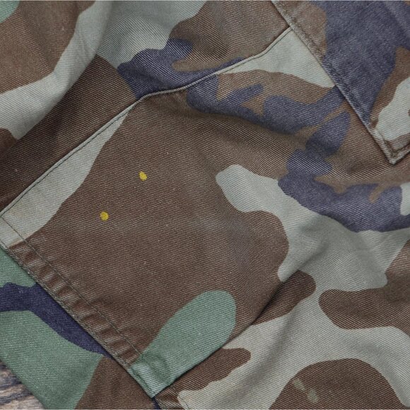 Urban Renewal Womens Upcycle Baggy Military Canvas Pants Green Camo M - Picture 7 of 9